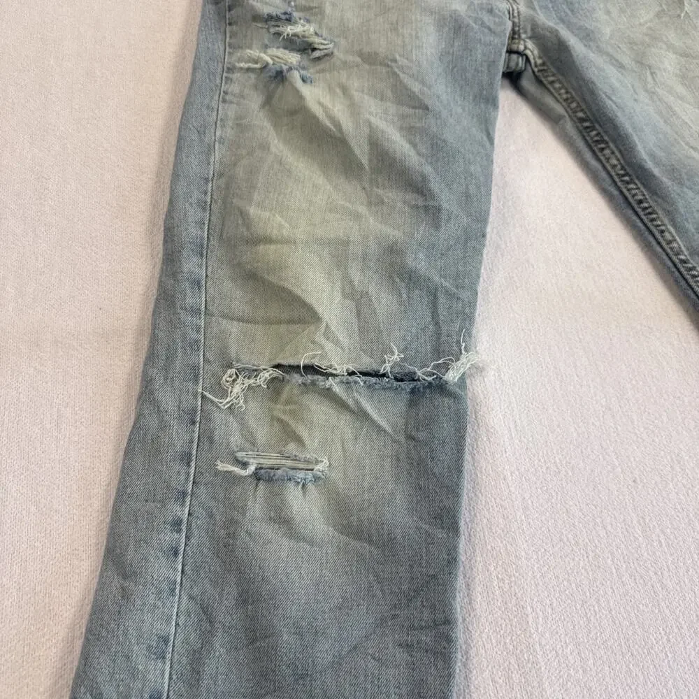 Levis 511 Slim Fit Jeans Destroyed Distressed Slim Fit Stretch Jeans 36x30